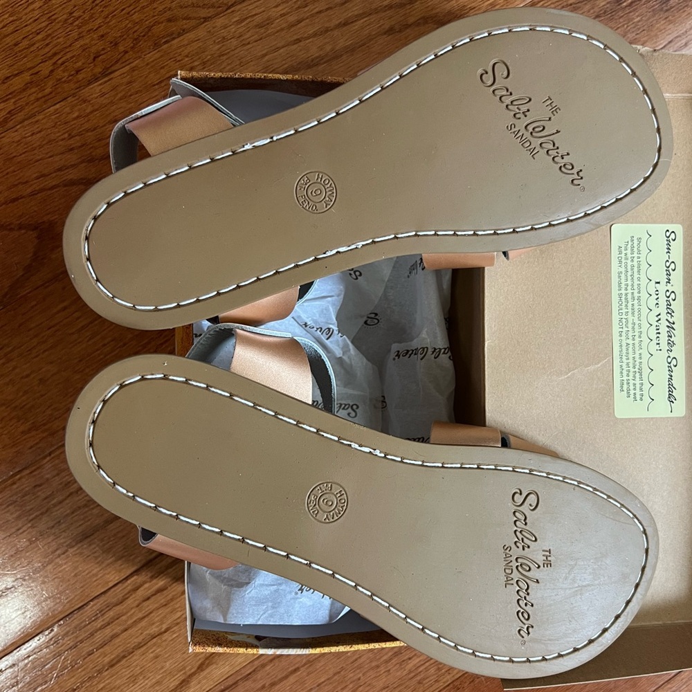 SALT WATER CLASSIC SANDAL ROSE GOLD US-11, NIB - Picture 4 of 8